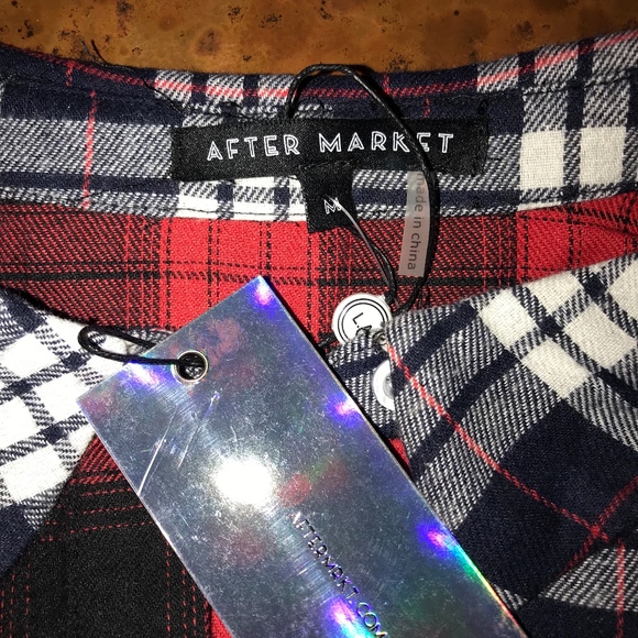 *Host Pick* NWT After Market Plaid Button Shirt - Picture 6 of 7